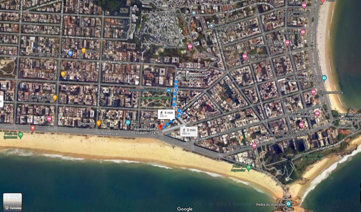Appartement Elegant Vista Lateral Mar Ipanema Locatlon